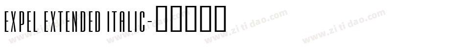 Expel Extended Italic字体转换